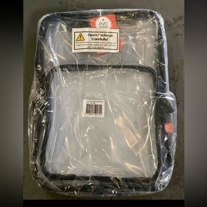 Clear Backpack with Black Trim